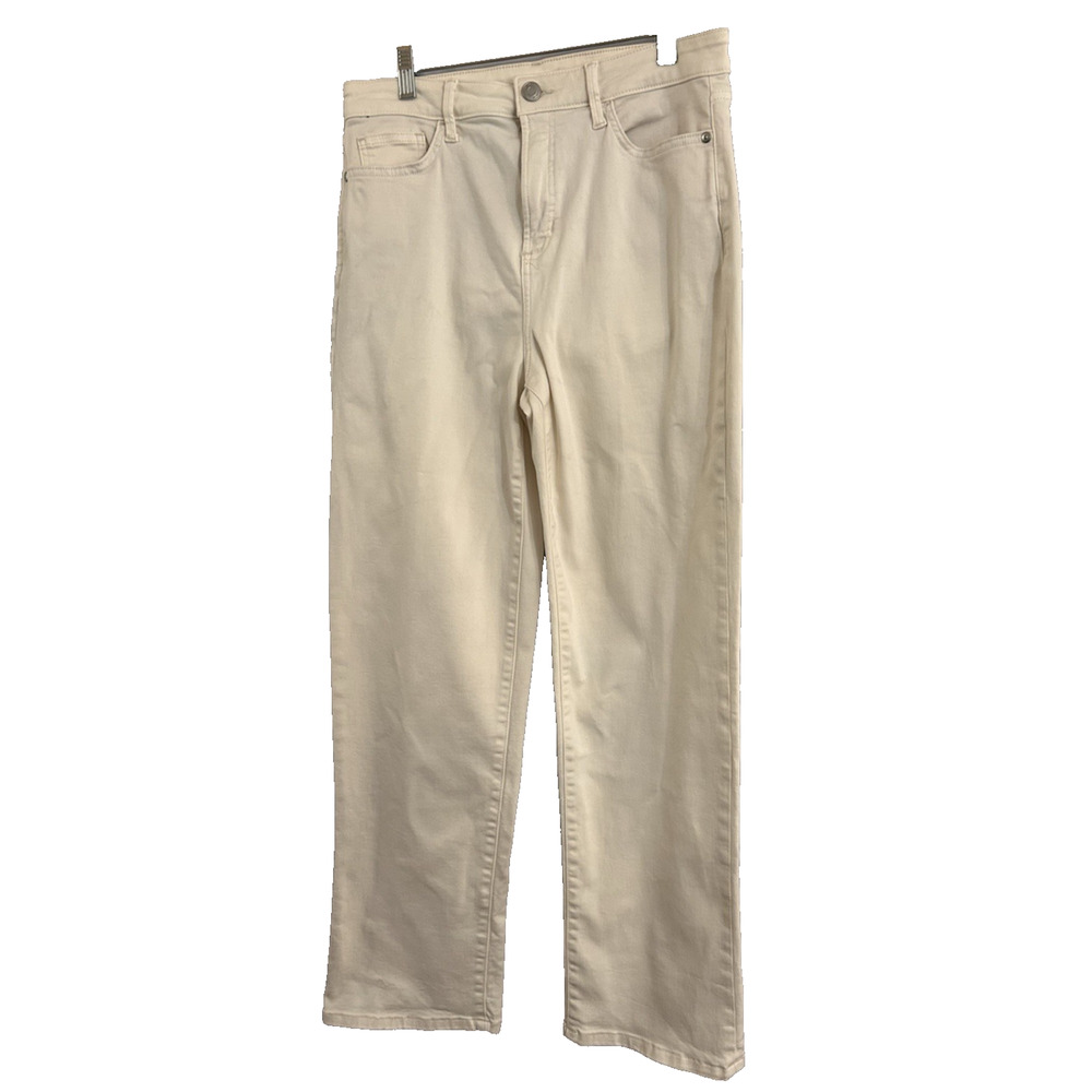 Lauren Conrad High-Rise Straight Jeans Size 12 White - Picture 3 of 6
